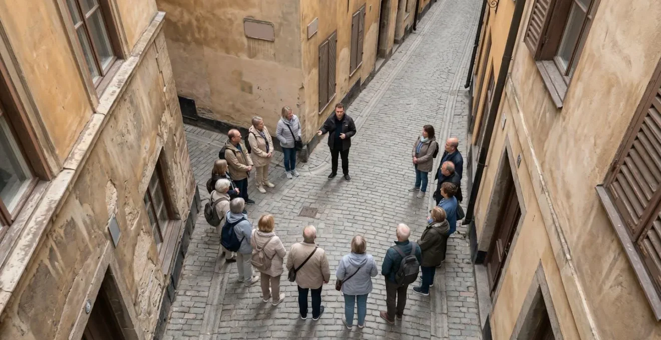 Technique de positionnement et gestion de groupe de visiteurs dans un espace public restreint